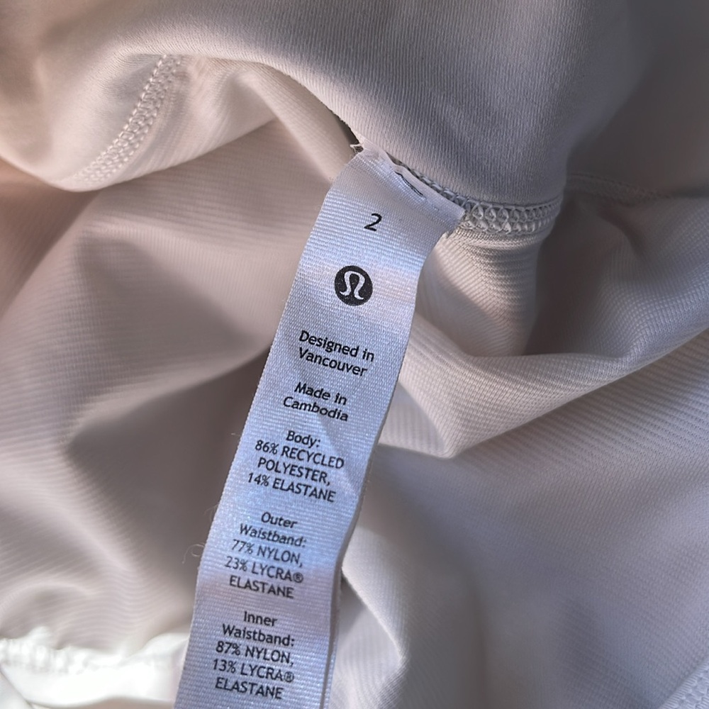 lululemon athletica Speed Up High-Rise Lined Shorts — Bone (Off-White) - Picture 6 of 8